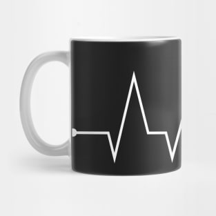 Snowmobile And Heartbeat Mug